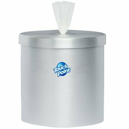 TOUCH POINT WIPES TP Counter Dispenser for Disposable Wipes - Stainless Steel, Skid Resistant, Holds up to 1500 Wipes C9SSD